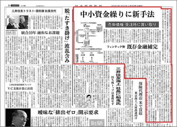 日本経済新聞にビートレーディングが掲載されました。