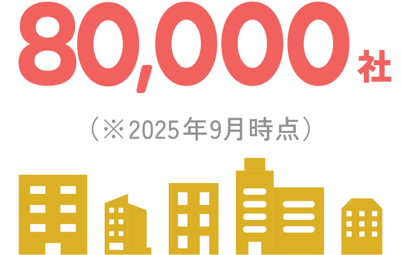80,000社